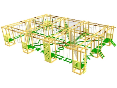 Детский веревочный парк 23 этапа